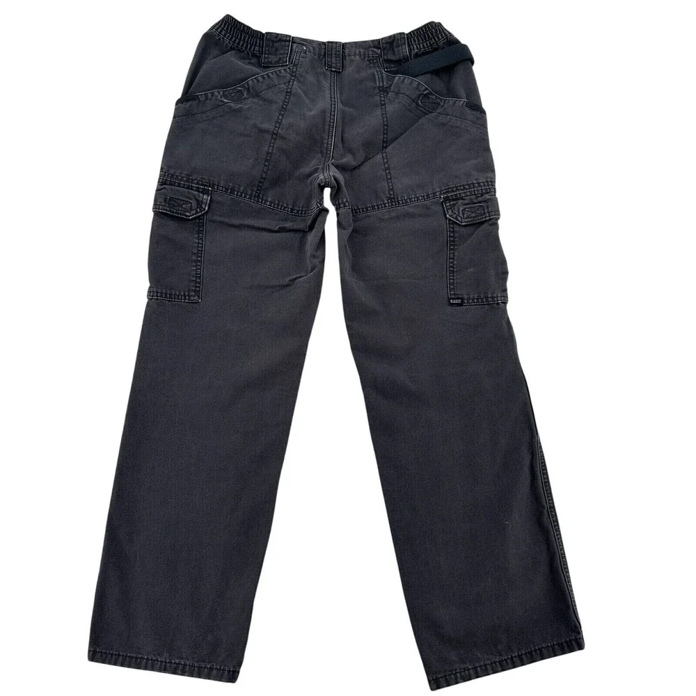 5.11 Tactical Series Women Sz 8 Cargo Pants Gray Cotton Straight Leg Style 64358